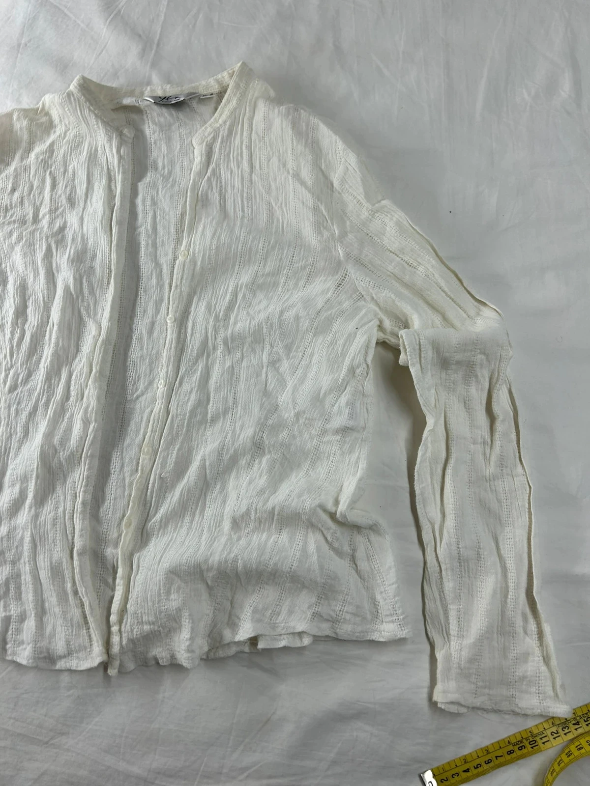 Cardigan blanc crème vintage taille 42 100% Cotton – photo 7